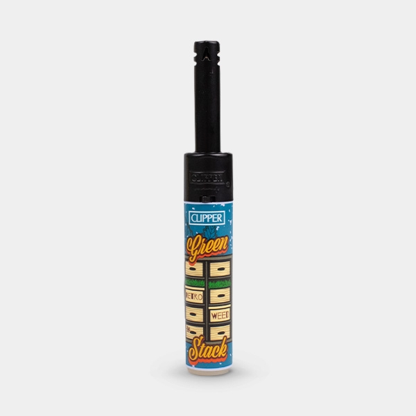 Isqueiro Clipper Minitube Retro Weed