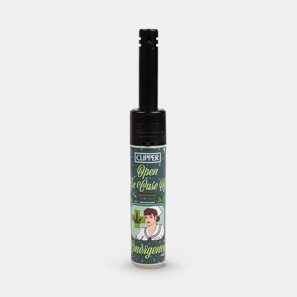 Isqueiro Clipper Minitube Retro Weed