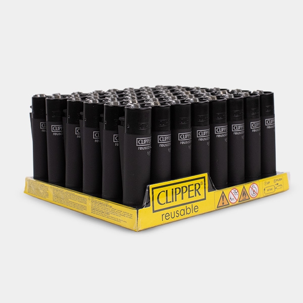 Isqueiro Clipper Soft Touch Black