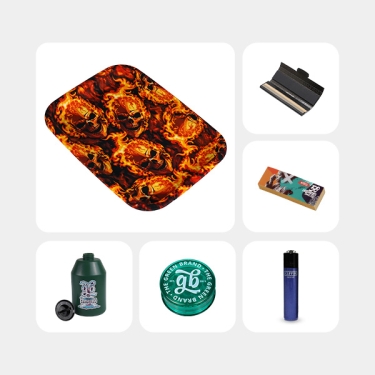 Kit Burning Skulls com Parafernália - GB The Green Brand