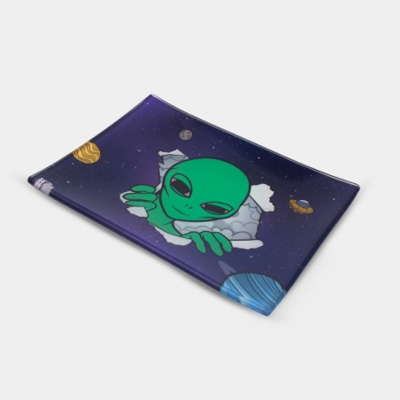 Bandeja de vidro Alien 16x12 GB design criativo premium
