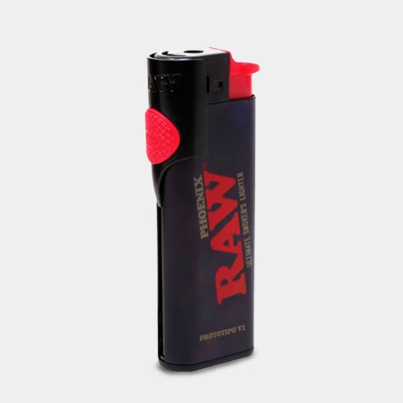 Isqueiro Raw Phoenix 3 em 1 Preto, vista frontal