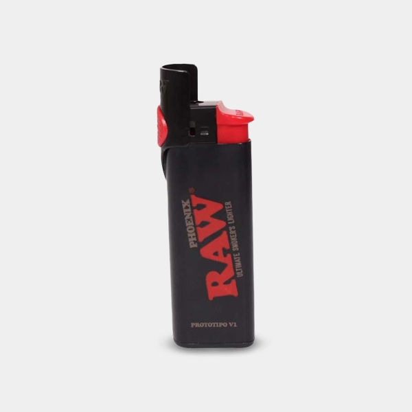 Isqueiro Raw Phoenix 3 em 1 preto com tampa para o ar