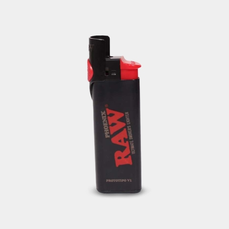 Isqueiro Raw Phoenix 3 em 1 preto com tampa para o ar