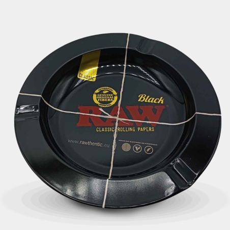 Cinzeiro Raw Metal Black vista superior