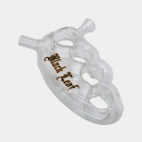 Cachimbo Pura Black Leaf Knuckle Duster para Cannabis - GB The Green Brand