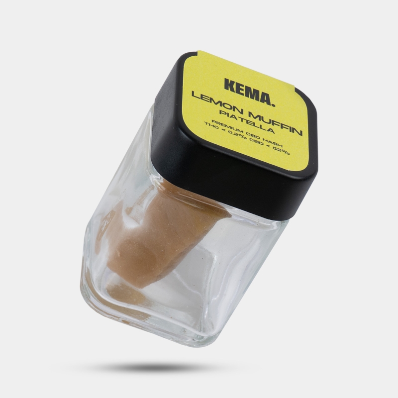 Hash CBD Piatella 'Lemon Muffin' KEMA pote 15 g