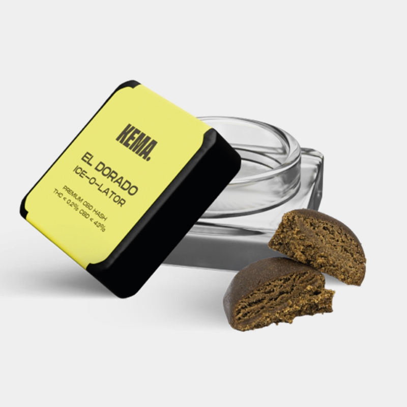 Hash CBD Ice-o-lator 'El Dorado' KEMA 3g aberto