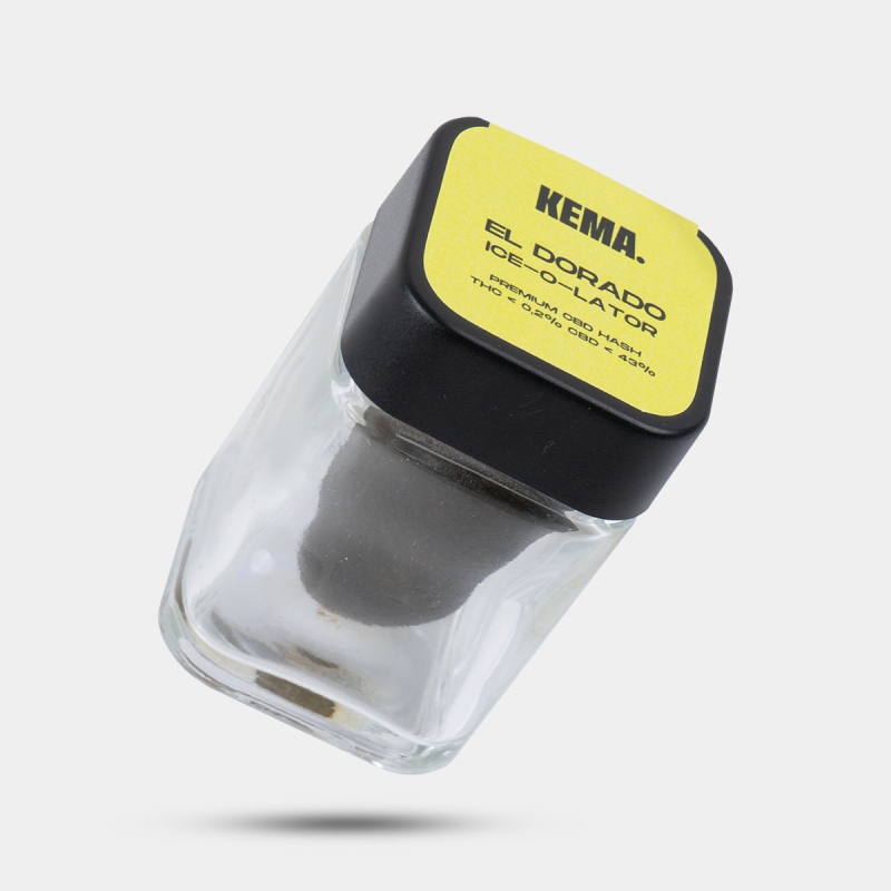 Hash CBD Ice-o-lator 'El Dorado' KEMA frasco 15g