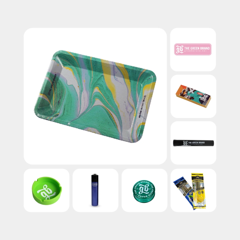 View Kit de Budzbunny com Parafernalia Cannabica - GB A marca verde