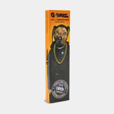 Papel de enrolar G-Rollz King Size Slim Não Branqueado + filtros 'rap' | GB