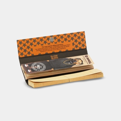 Papel de enrolar G-Rollz King Size Slim Não Branqueado + filtros 'rap' | GB