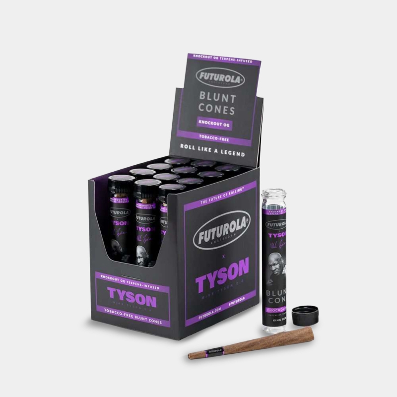 Blunt Wraps Futurola Tyson 2.0 Knockout OG com terpenos