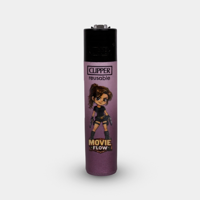 Isqueiro Clipper Flow Movie Lara Croft