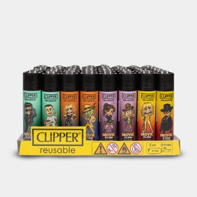 Expositor de 48 isqueiros Clipper Flow Movie
