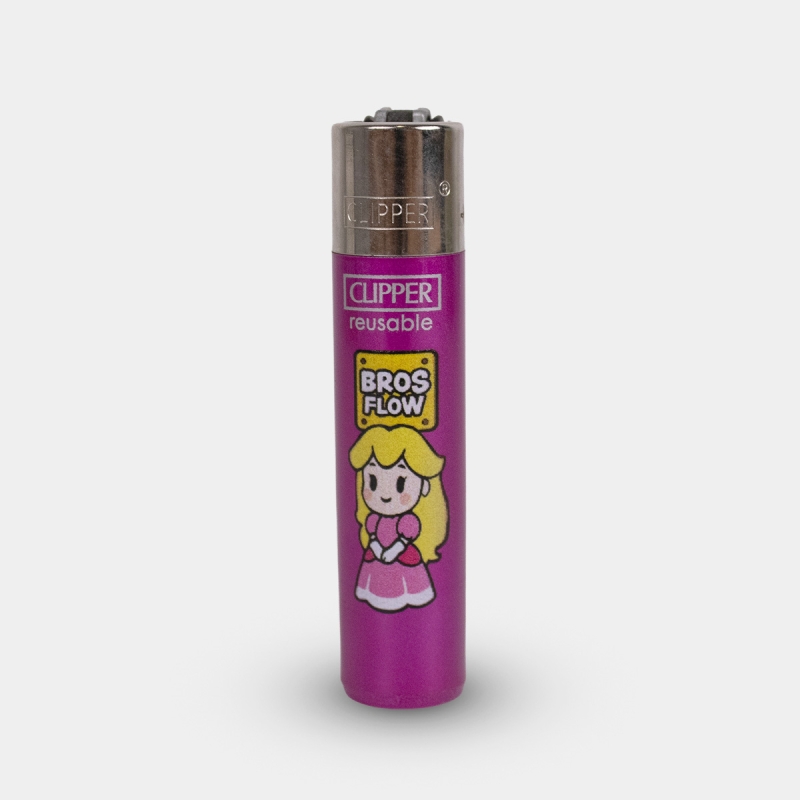Isqueiro Clipper Flow Movie Peach