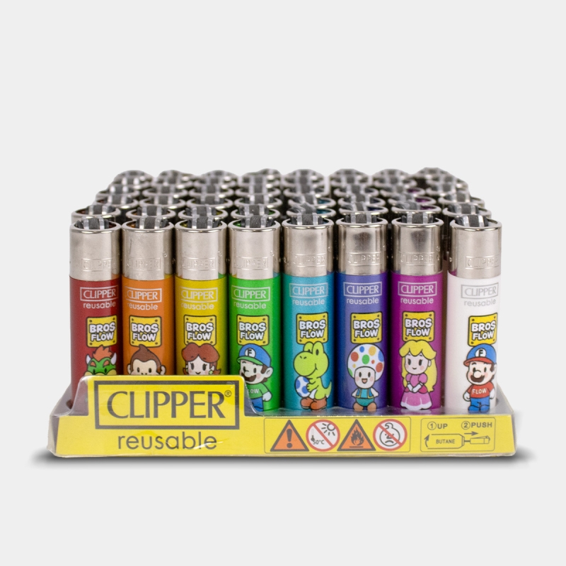 Isqueiro Clipper Flow Movie Display 48 isqueiros