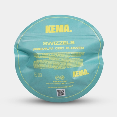 Flores Swizzels Cali 2g / 5g CBD KEMA embalagem traseira