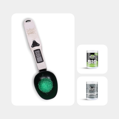 Kit de engorda com colher balança para Boom Nutrients