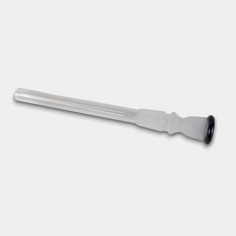 Bong de Vidro Fosco com Folhas Azuis 42 cm
