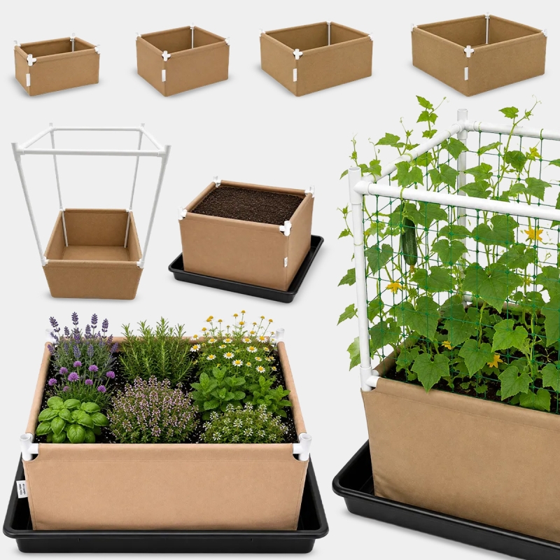 Cama de Cultivo 80x80x40 cm Neptune | Cama para Living Soil