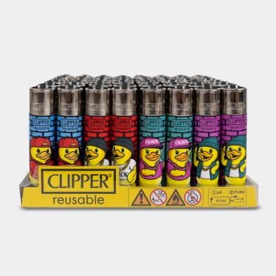Clipper Estilo Cuack - Isqueiro Recarregável com Design de Patos
