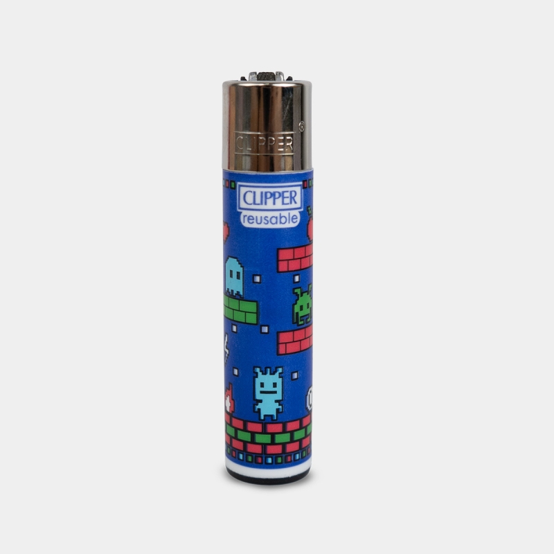 Isqueiro Clipper Insert Coins | Design Arcade Retro e Pixel Art