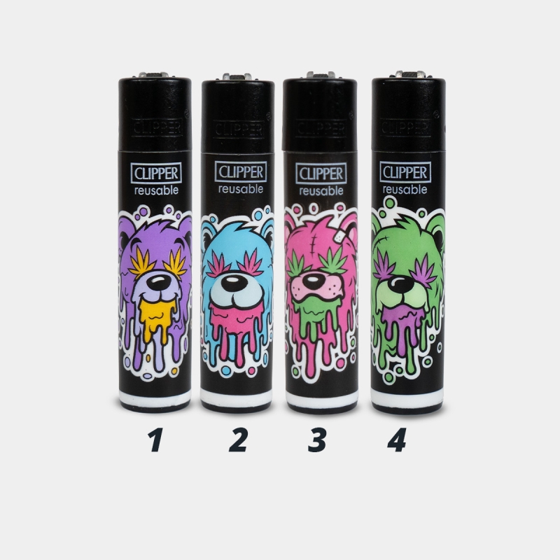 Isqueiro Clipper Juicy Bears | 4 Designs Colecionáveis