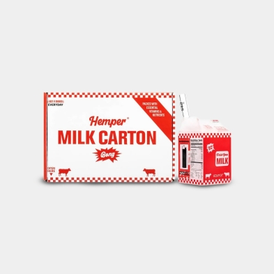 Bong Hemper Weedies Milk Carton