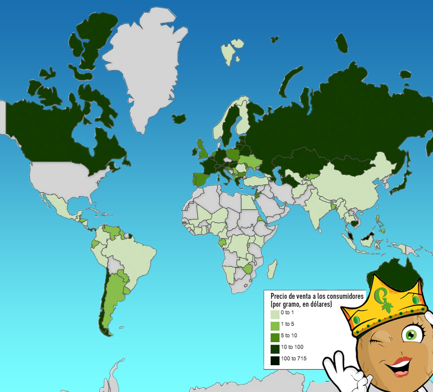 Qual é o preço da maconha no mundo? Qual é o preço da maconha no mundo?