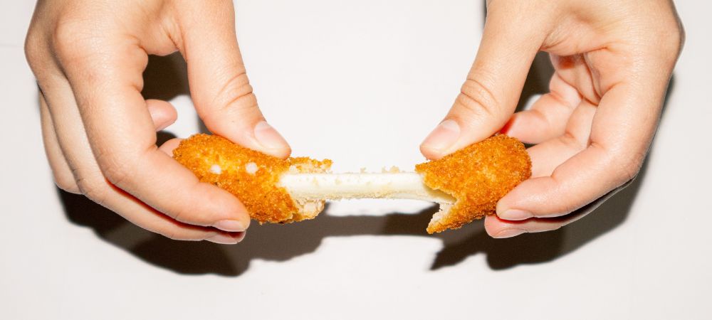 Fingers de queijo com canábis no forno